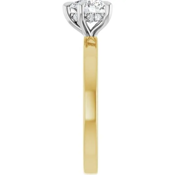 Claw-Prong Hidden Halo-Style Engagement Ring Image 4 Austin's Fine Diamonds & Jewelry Lyndhurst, NJ
