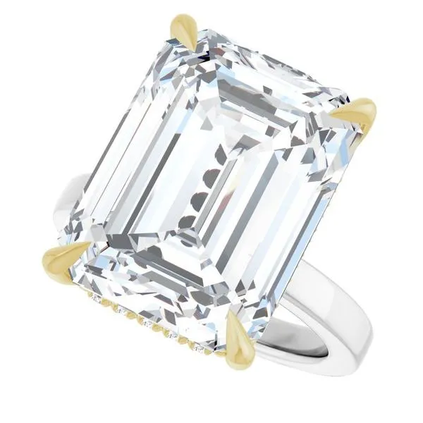 Claw-Prong Hidden Halo-Style Engagement Ring Image 5 Raleigh Diamond Fine Jewelry Raleigh, NC