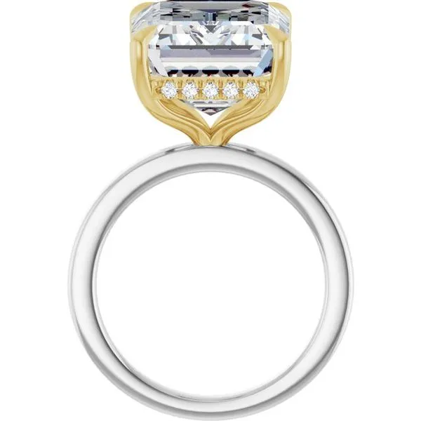 Claw-Prong Hidden Halo-Style Engagement Ring Image 2 Vulcan's Forge LLC KANSAS CITY, MO