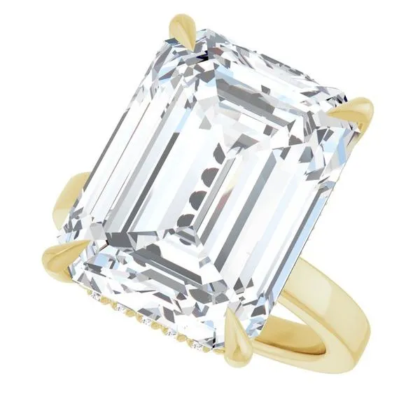 Claw-Prong Hidden Halo-Style Engagement Ring Image 5 Clater Jewelers Louisville, KY