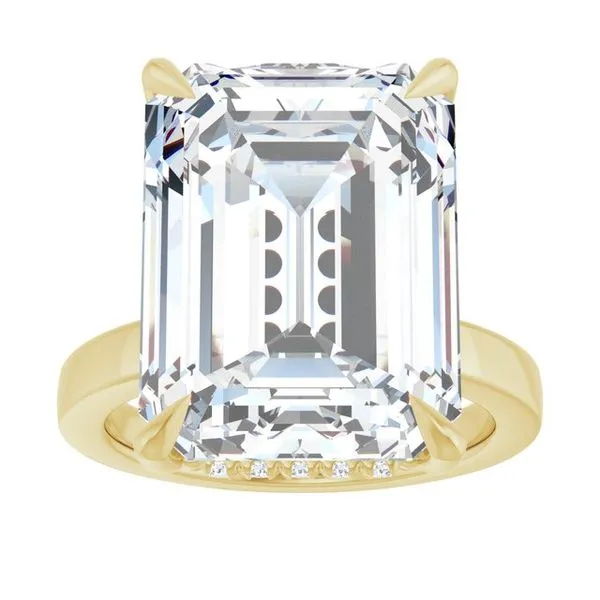 Claw-Prong Hidden Halo-Style Engagement Ring Image 3 Morin Jewelers Southbridge, MA