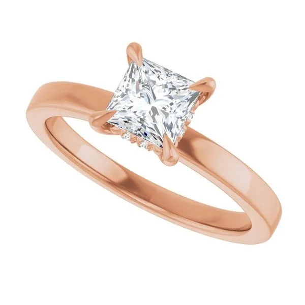 Claw-Prong Hidden Halo-Style Engagement Ring Image 5 Raleigh Diamond Fine Jewelry Raleigh, NC