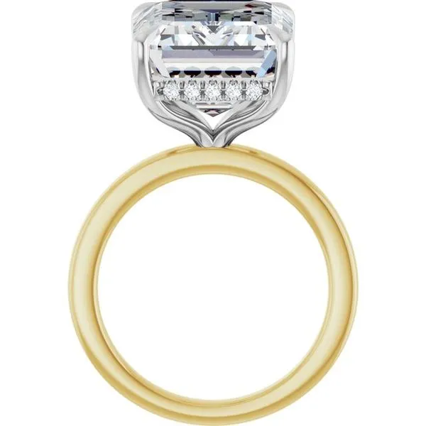 Claw-Prong Hidden Halo-Style Engagement Ring Image 2 Mark Jewellers La Crosse, WI