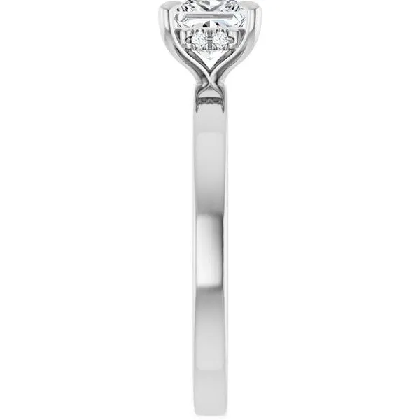 Claw-Prong Hidden Halo-Style Engagement Ring Image 4 J. West Jewelers Round Rock, TX