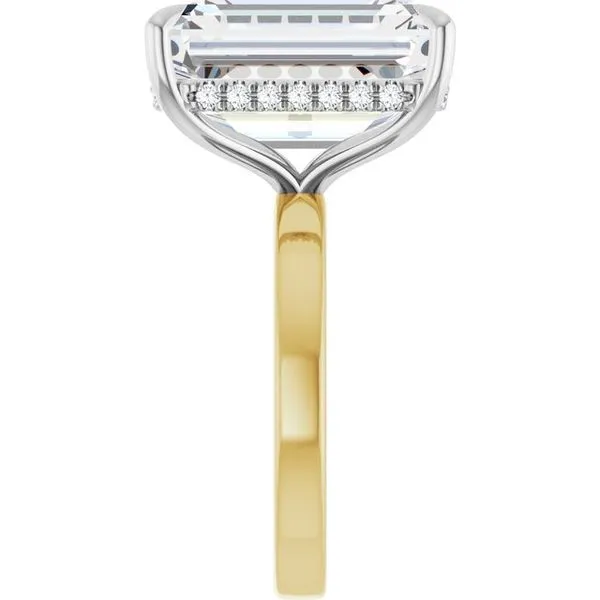 Claw-Prong Hidden Halo-Style Engagement Ring Image 4 J. Thomas Jewelers Rochester Hills, MI