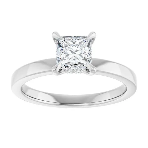 Claw-Prong Hidden Halo-Style Engagement Ring Image 3 Raleigh Diamond Fine Jewelry Raleigh, NC