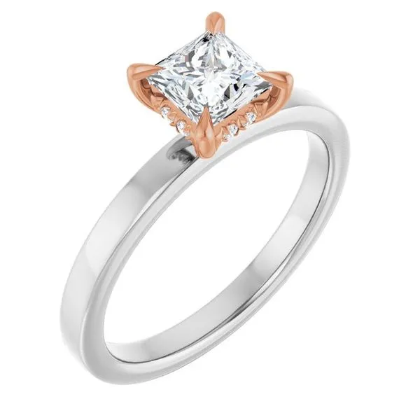 Claw-Prong Hidden Halo-Style Engagement Ring Raleigh Diamond Fine Jewelry Raleigh, NC