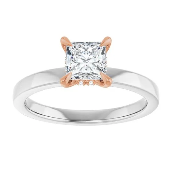 Claw-Prong Hidden Halo-Style Engagement Ring Image 3 J. Thomas Jewelers Rochester Hills, MI
