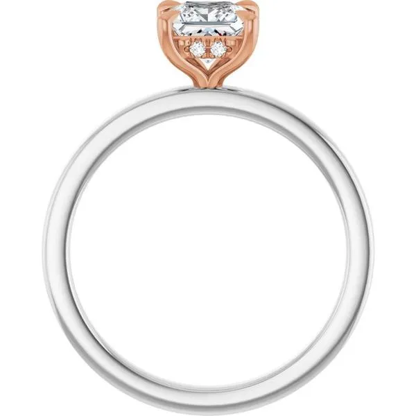 Claw-Prong Hidden Halo-Style Engagement Ring Image 2 J. West Jewelers Round Rock, TX