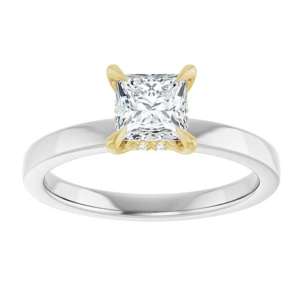 Claw-Prong Hidden Halo-Style Engagement Ring Image 3 Shipley's Fine Jewelry Hampstead, MD