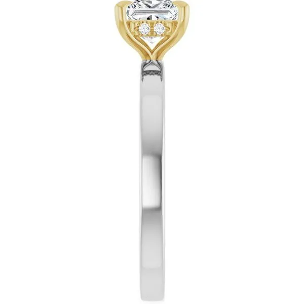 Claw-Prong Hidden Halo-Style Engagement Ring Image 4 Shipley's Fine Jewelry Hampstead, MD