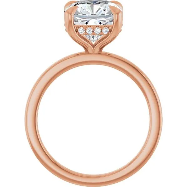 Claw-Prong Hidden Halo-Style Engagement Ring Image 2 Jimmy Smith Jewelers Decatur, AL