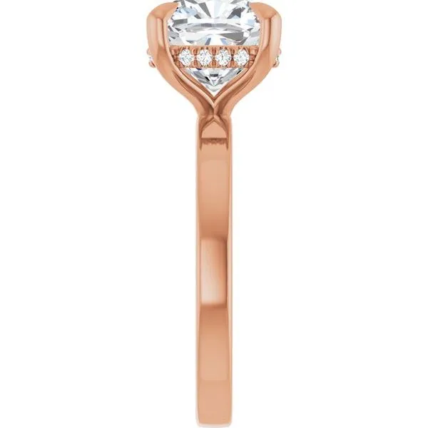 Claw-Prong Hidden Halo-Style Engagement Ring Image 4 JF Jones Jewelers Rochester, NY