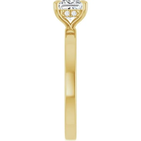 Claw-Prong Hidden Halo-Style Engagement Ring Image 4 Morin Jewelers Southbridge, MA