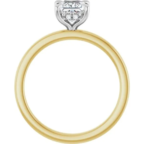 Claw-Prong Hidden Halo-Style Engagement Ring Image 2 J. West Jewelers Round Rock, TX