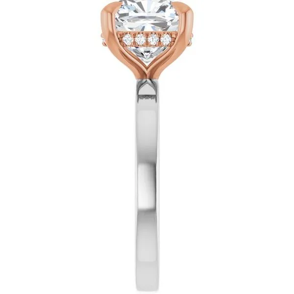 Claw-Prong Hidden Halo-Style Engagement Ring Image 4 Jimmy Smith Jewelers Decatur, AL
