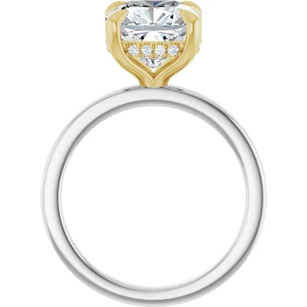 Claw-Prong Hidden Halo-Style Engagement Ring Image 2 Northwood Jewelers Northwood, OH