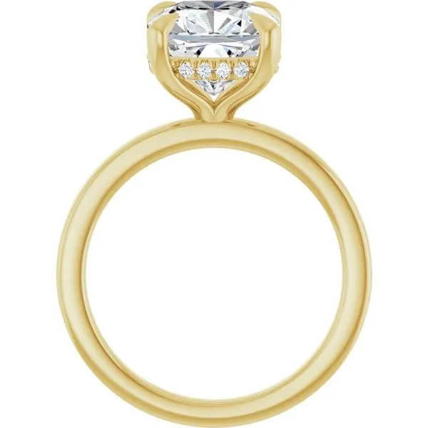 Claw-Prong Hidden Halo-Style Engagement Ring Image 2 Clater Jewelers Louisville, KY