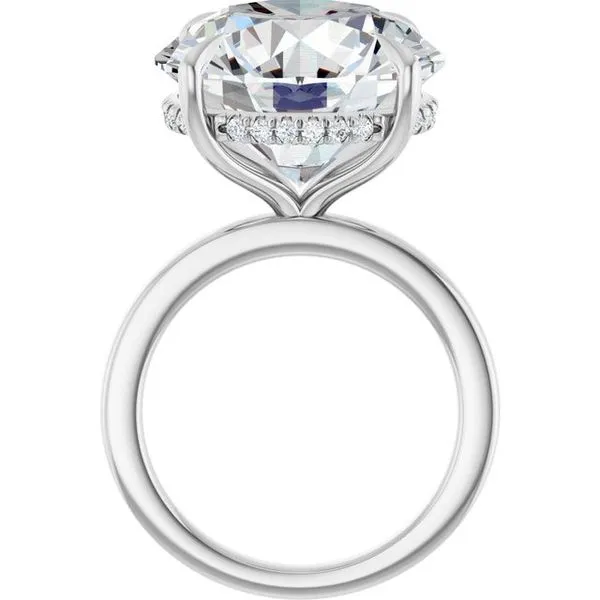 Claw-Prong Hidden Halo-Style Engagement Ring Image 2 Futer Bros Jewelers York, PA