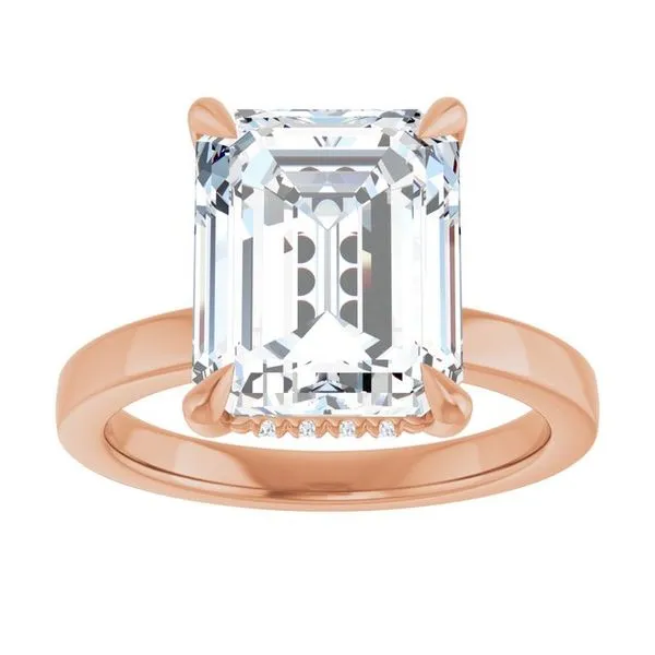 Claw-Prong Hidden Halo-Style Engagement Ring Image 3 Shipley's Fine Jewelry Hampstead, MD