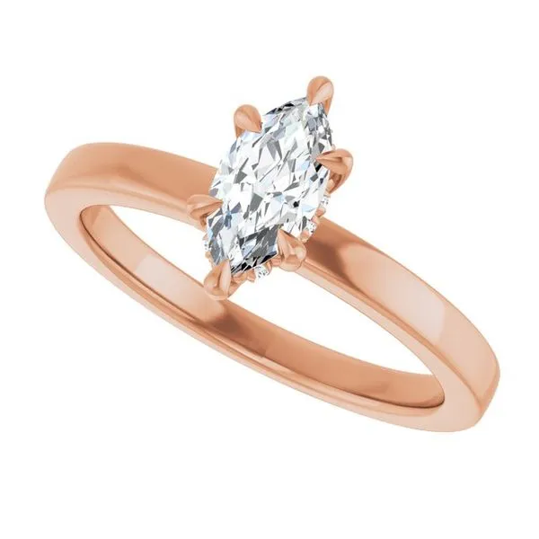 Claw-Prong Hidden Halo-Style Engagement Ring Image 5 Austin's Fine Diamonds & Jewelry Lyndhurst, NJ