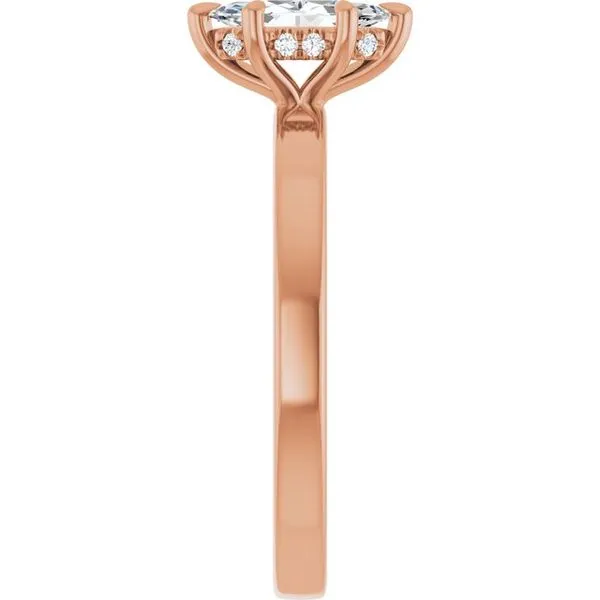 Claw-Prong Hidden Halo-Style Engagement Ring Image 4 Shipley's Fine Jewelry Hampstead, MD