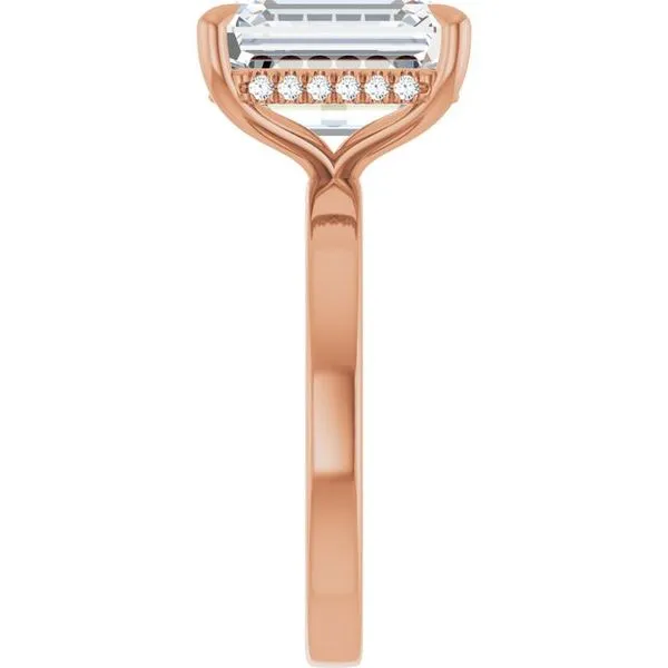 Claw-Prong Hidden Halo-Style Engagement Ring Image 4 J. Thomas Jewelers Rochester Hills, MI