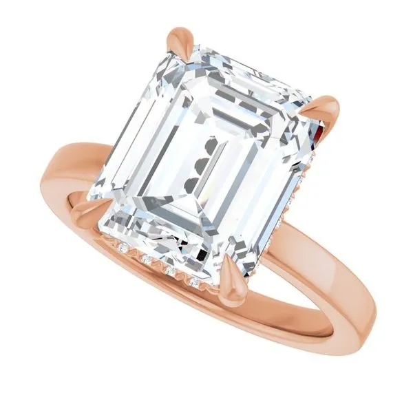 Claw-Prong Hidden Halo-Style Engagement Ring Image 5 Futer Bros Jewelers York, PA