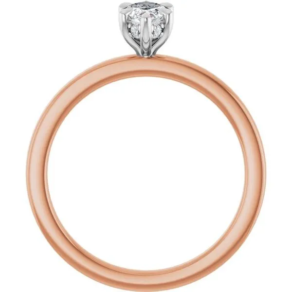Claw-Prong Hidden Halo-Style Engagement Ring Image 2 Austin's Fine Diamonds & Jewelry Lyndhurst, NJ