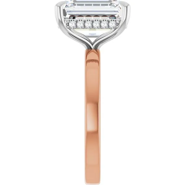 Claw-Prong Hidden Halo-Style Engagement Ring Image 4 Austin's Fine Diamonds & Jewelry Lyndhurst, NJ