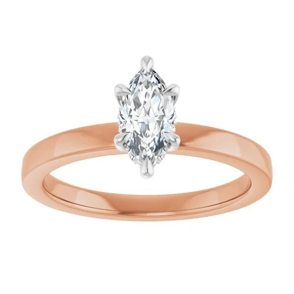 Claw-Prong Hidden Halo-Style Engagement Ring Image 3 Hudson Valley Goldsmith New Paltz, NY