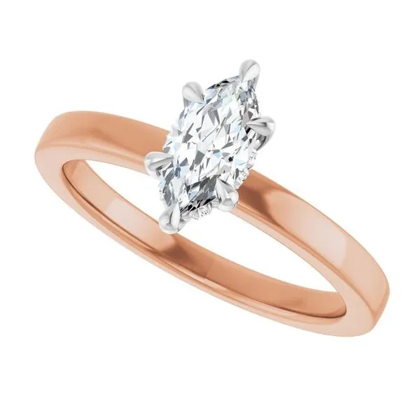 Claw-Prong Hidden Halo-Style Engagement Ring Image 5 Don's Jewelry & Design Washington, IA