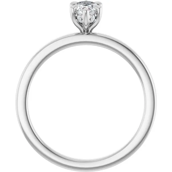 Claw-Prong Hidden Halo-Style Engagement Ring Image 2 Jimmy Smith Jewelers Decatur, AL