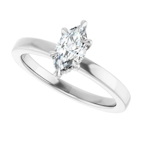 Claw-Prong Hidden Halo-Style Engagement Ring Image 5 Vulcan's Forge LLC KANSAS CITY, MO
