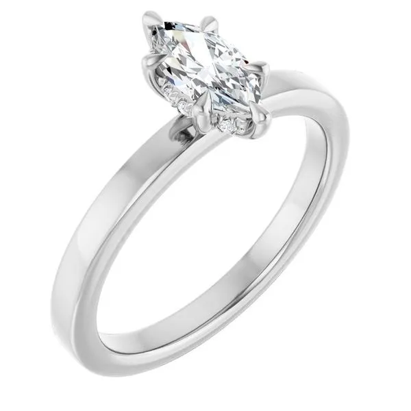 Claw-Prong Hidden Halo-Style Engagement Ring Clater Jewelers Louisville, KY
