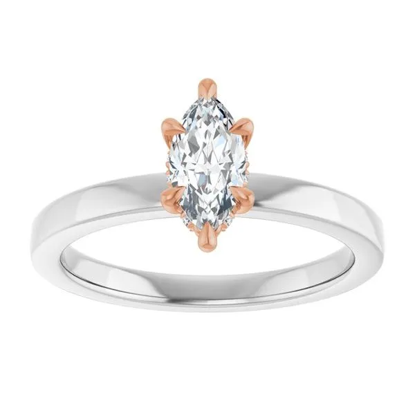Claw-Prong Hidden Halo-Style Engagement Ring Image 3 J. Thomas Jewelers Rochester Hills, MI