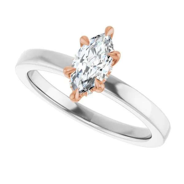 Claw-Prong Hidden Halo-Style Engagement Ring Image 5 Vulcan's Forge LLC KANSAS CITY, MO