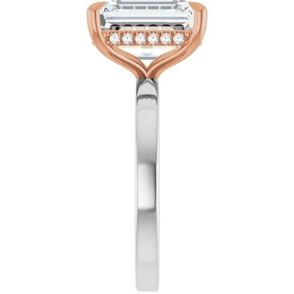 Claw-Prong Hidden Halo-Style Engagement Ring Image 4 JF Jones Jewelers Rochester, NY