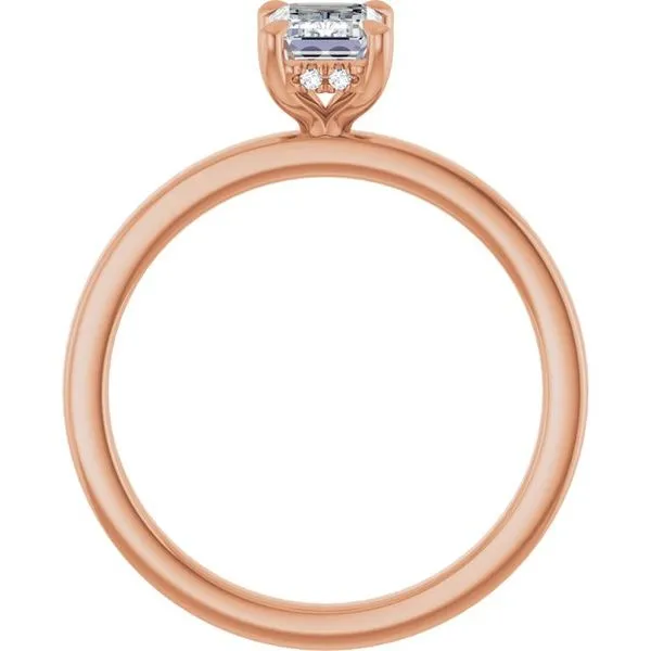 Claw-Prong Hidden Halo-Style Engagement Ring Image 2 Northwood Jewelers Northwood, OH