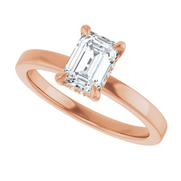 Claw-Prong Hidden Halo-Style Engagement Ring Image 5 Futer Bros Jewelers York, PA