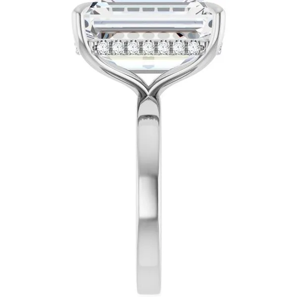 Claw-Prong Hidden Halo-Style Engagement Ring Image 4 Jimmy Smith Jewelers Decatur, AL