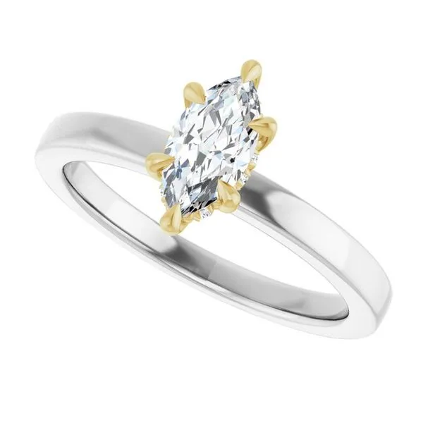 Claw-Prong Hidden Halo-Style Engagement Ring Image 5 Austin's Fine Diamonds & Jewelry Lyndhurst, NJ