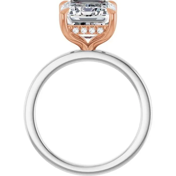 Claw-Prong Hidden Halo-Style Engagement Ring Image 2 Clater Jewelers Louisville, KY