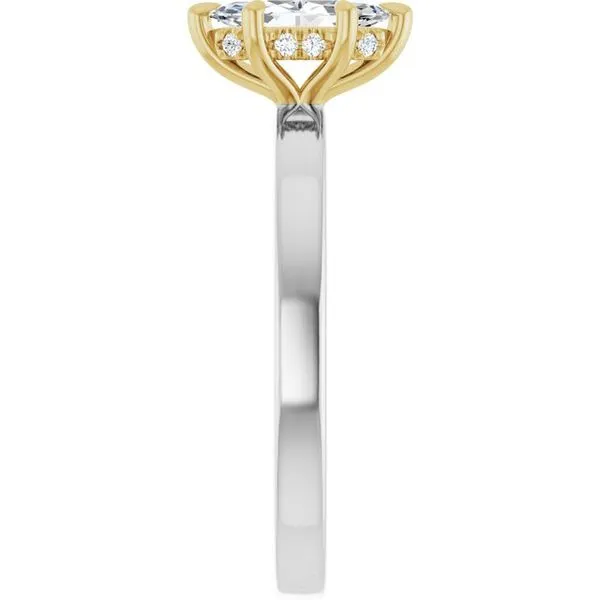 Claw-Prong Hidden Halo-Style Engagement Ring Image 4 Natale Jewelers Sewell, NJ