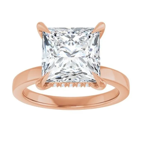 Claw-Prong Hidden Halo-Style Engagement Ring Image 3 J. Thomas Jewelers Rochester Hills, MI