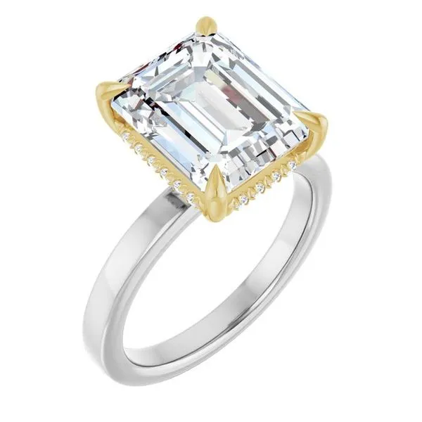 Claw-Prong Hidden Halo-Style Engagement Ring Austin's Fine Diamonds & Jewelry Lyndhurst, NJ