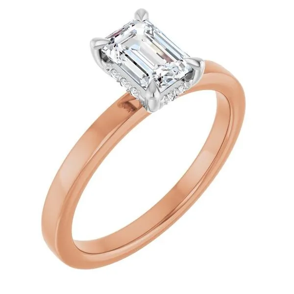 Claw-Prong Hidden Halo-Style Engagement Ring Mark Jewellers La Crosse, WI