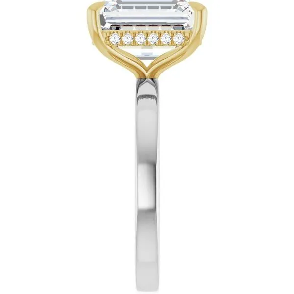 Claw-Prong Hidden Halo-Style Engagement Ring Image 4 Jimmy Smith Jewelers Decatur, AL