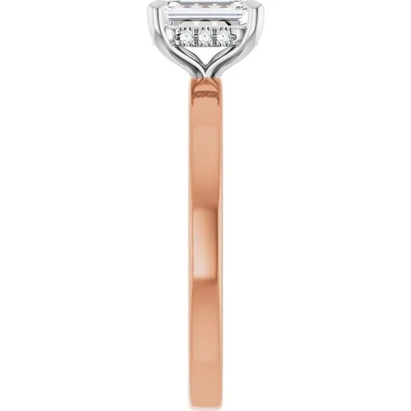 Claw-Prong Hidden Halo-Style Engagement Ring Image 4 JF Jones Jewelers Rochester, NY