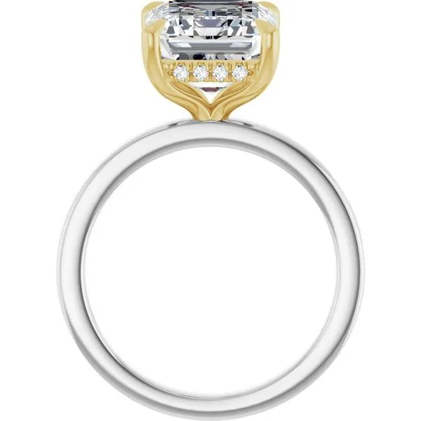 Claw-Prong Hidden Halo-Style Engagement Ring Image 2 Vulcan's Forge LLC KANSAS CITY, MO